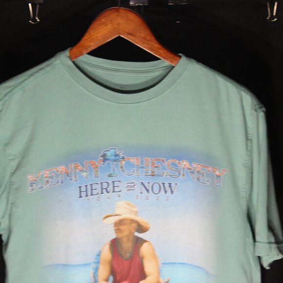 Kenny Chesney Here And Now Tour 2022 T-Shirt Short Sleeve Green - Size S - Picture 3 of 7